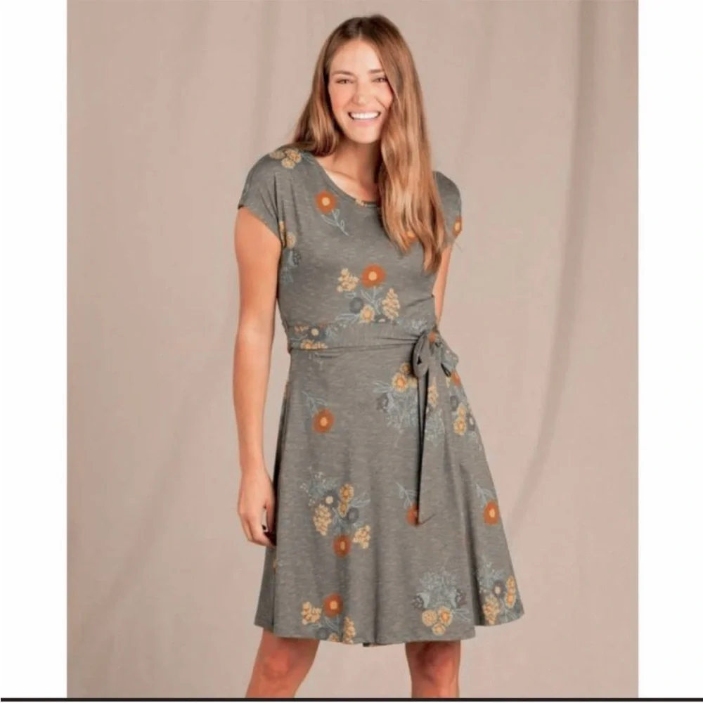 Toad & Co Short Sleeve Cue Wrap Dress